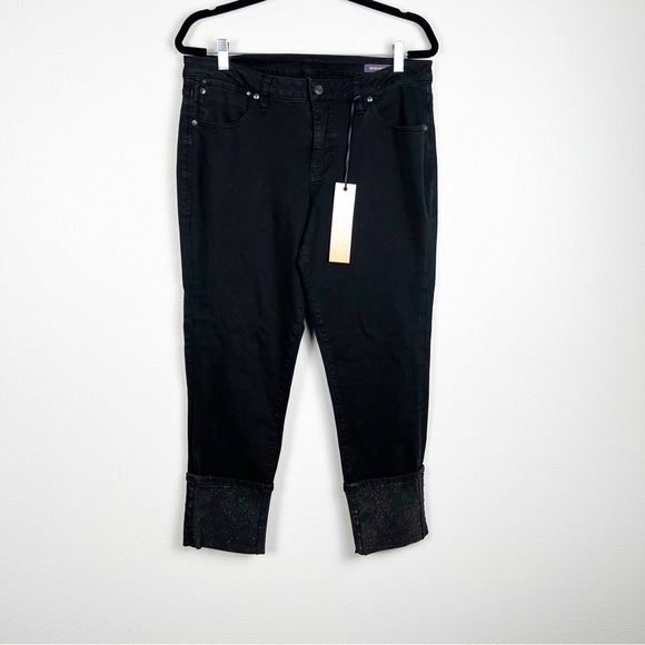 Jag‎ Jeans Mid Rise Ankle Slim Jeans Black Sz 14 NWT - Picture 1 of 5